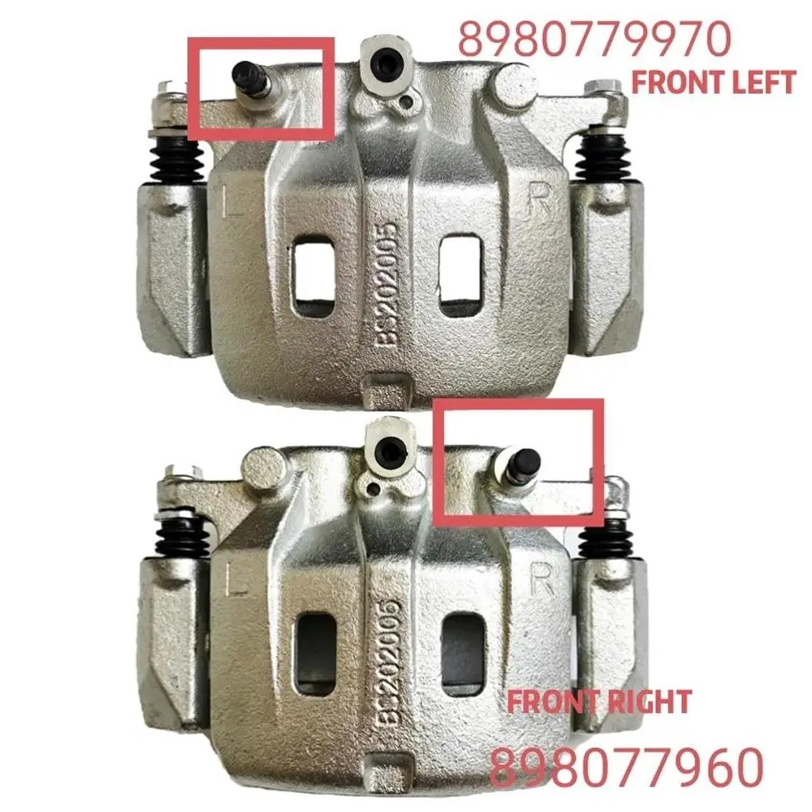 Retractor Pistones Para D-MAX 2014-2017 Pistones Freno En Frenos Disco | Delantero derecho y izquierdo 8-98077-997-0 8-98077-996-0 8980779970 8980779960 equipo de pinza de freno(Front l and r)