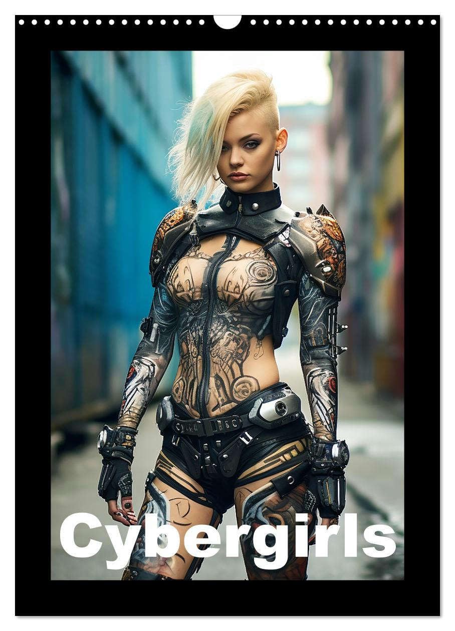 Cybergirls UK-Version (Wall Calendar 2026 DIN A3 Portrait), CALVENDO 12 Month Wall Calendar
