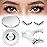 QUEWEL Magnetic Eyelashes Natural Look, 1 Pair Reusable Magnetic Eyelashes with Applicator, No Glue Needed Manga Eyelashes Magnetic Lashes Kit, Easy to Wear and Remove(Magnetic Lashes-D01)