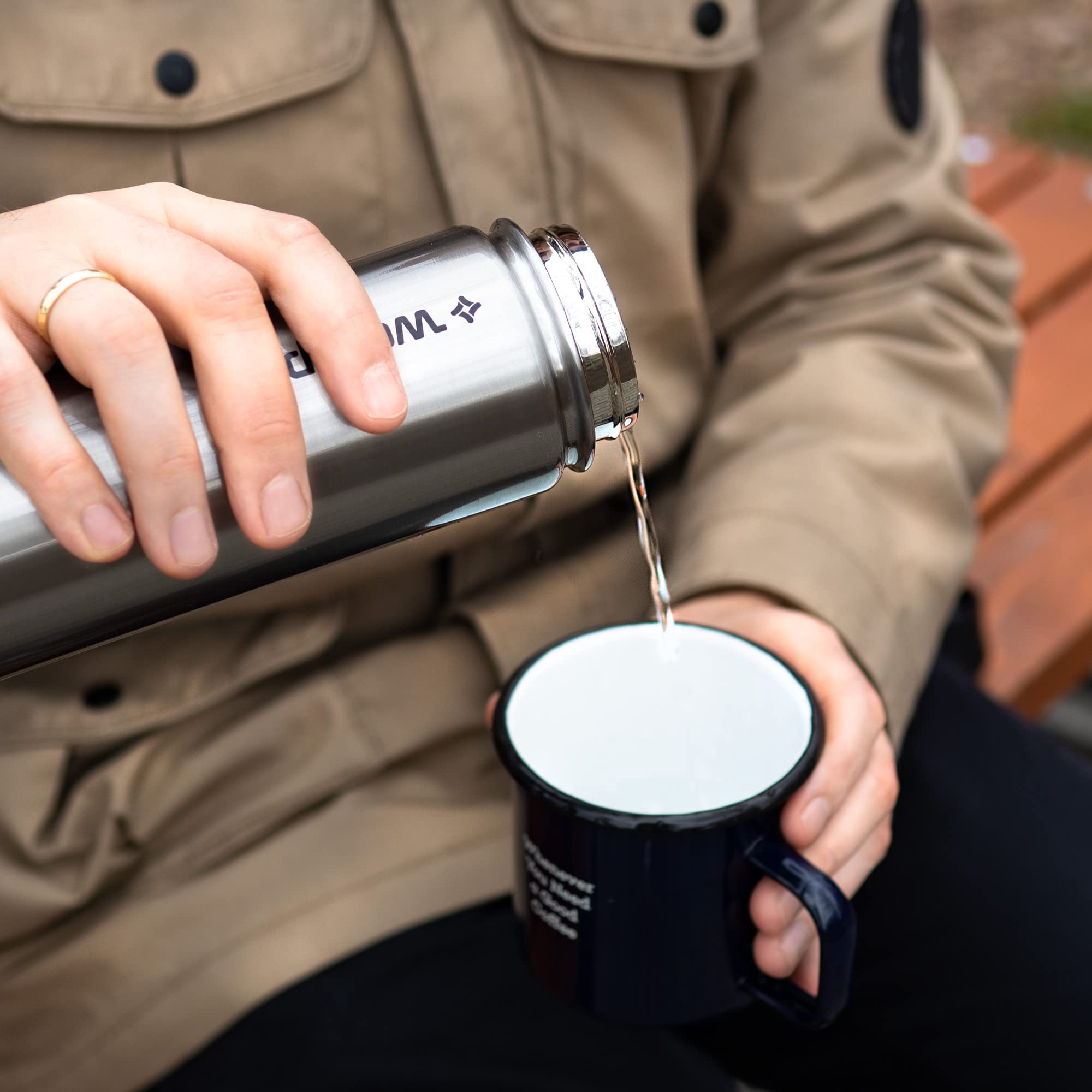 thumbnail: Wessper Drinkfles Roestvrij Staal 700 Ml – Thermosfles Met 3 Deksels, BPA-Vrij (Roze)