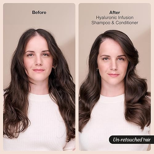 Miniatura 6 de Suave Set de champú y acondicionador hidratante, infusión hialurónica, productos hidratantes para el cabello seco y dañado, 12.6 oz Ea