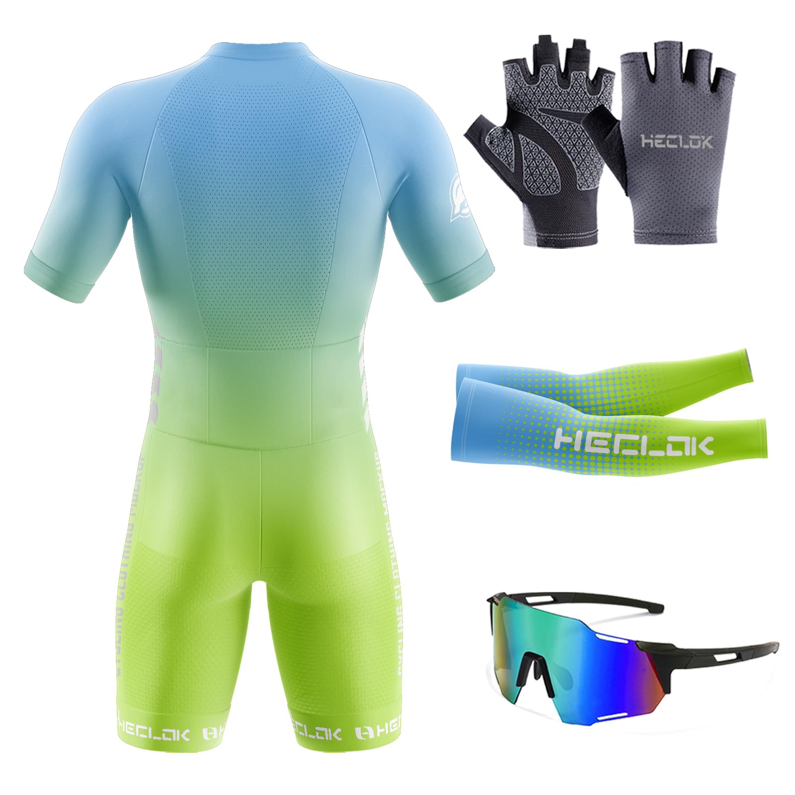 Combinaison de Triathlon rembourrée pour Homme Trisuit pour Homme-Séchage Rapide,Respirant - Trisuit pour la Natation,Le Cyclisme,la Course à Pied,Le Duathlon，vêtements de Cycliste