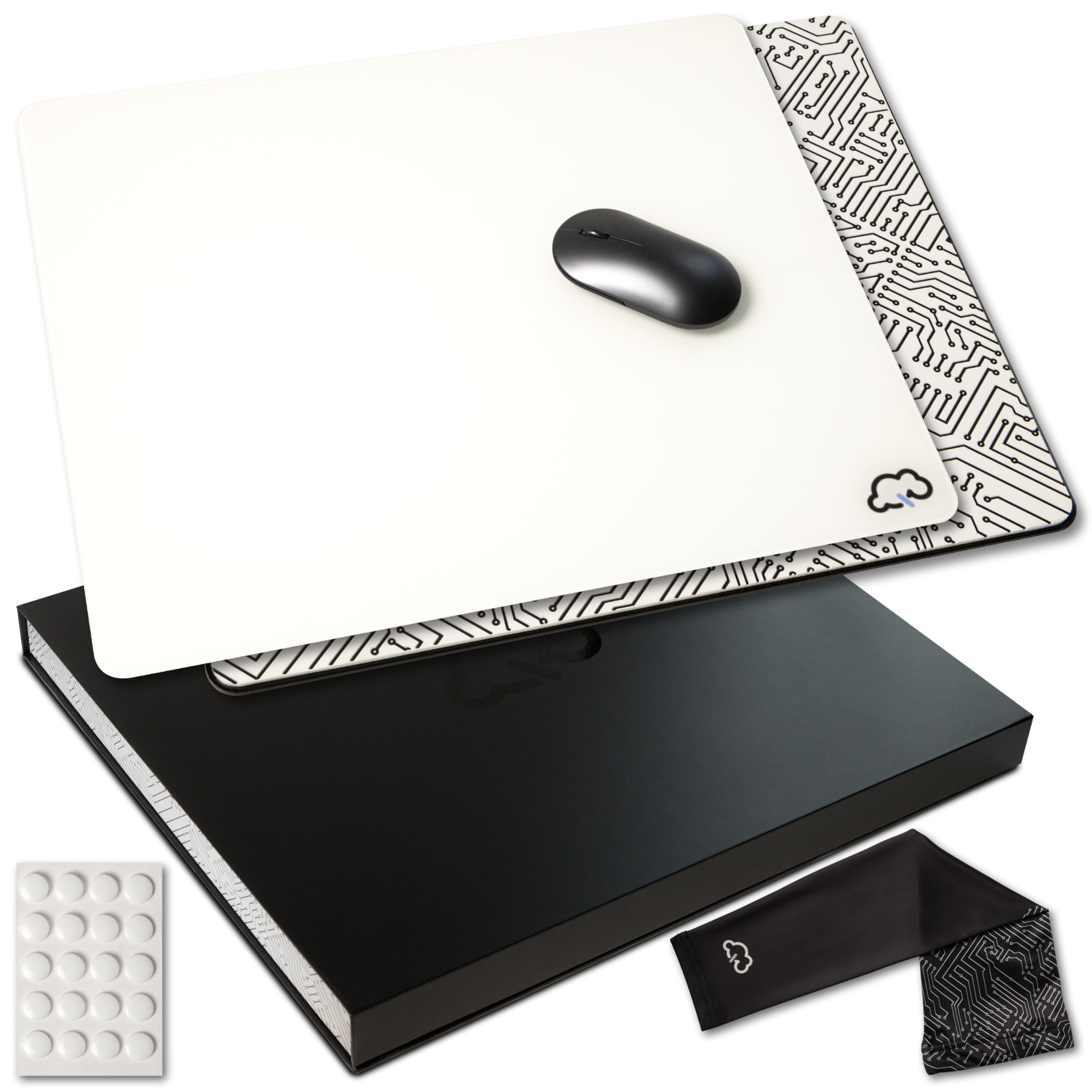 Amazon.com: Qloud Glass Mouse Pad Large, Pro Esports Glass