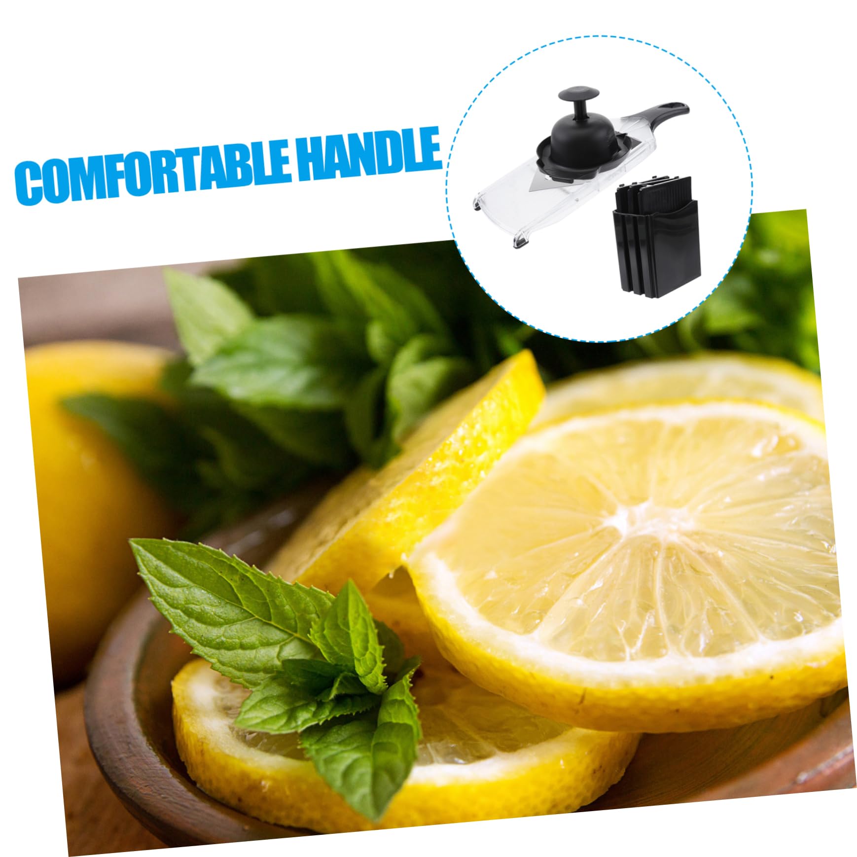 Coupe-citron Trancheuse à Fruits en V, Acier Inoxydable Abs Pp