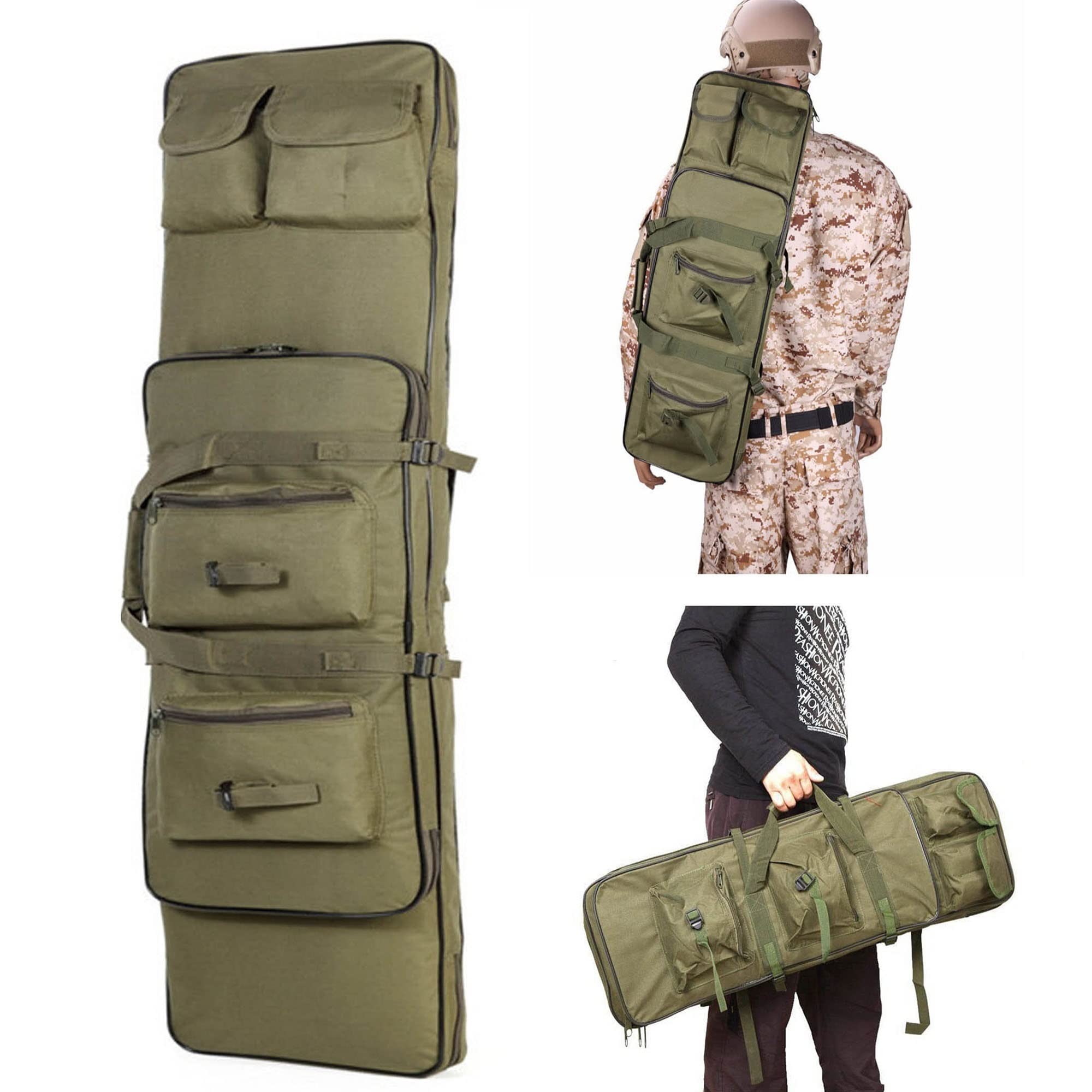 Fundas de Rifle Bolsa de Escopeta Funda Blanda Acolchada para Rifle Bolsa de Transporte de Armas/Green/120Cm