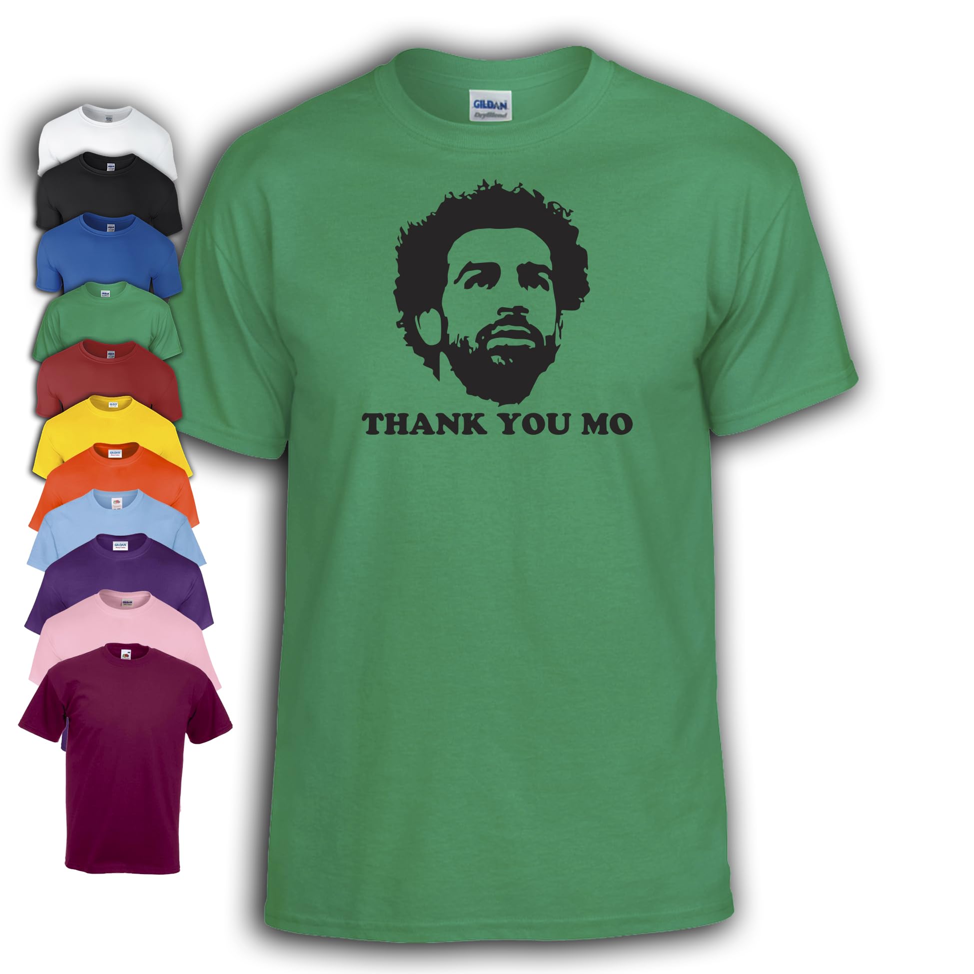 Thank You Mo Salah T-Shirt | Liverpool | Egyptian King (UK, Alpha, XL, Regular, Regular, Green)