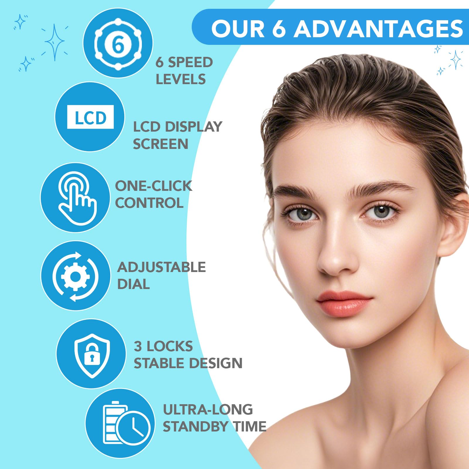 Dermastamp System, 0,25 mm Microneeedling Derma Stamp Pen, Derma Roller Alternative, narzędzie do pielęgnacji skóry dla kobiet