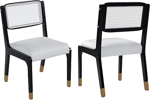 Miniatura 8 de Dining Chairs Set of 2 for Dining Room, Kitchen Table & Seating Chair Sets with Solid Wood Legs and Padded Seat, Modern Farmhouse Accent Side