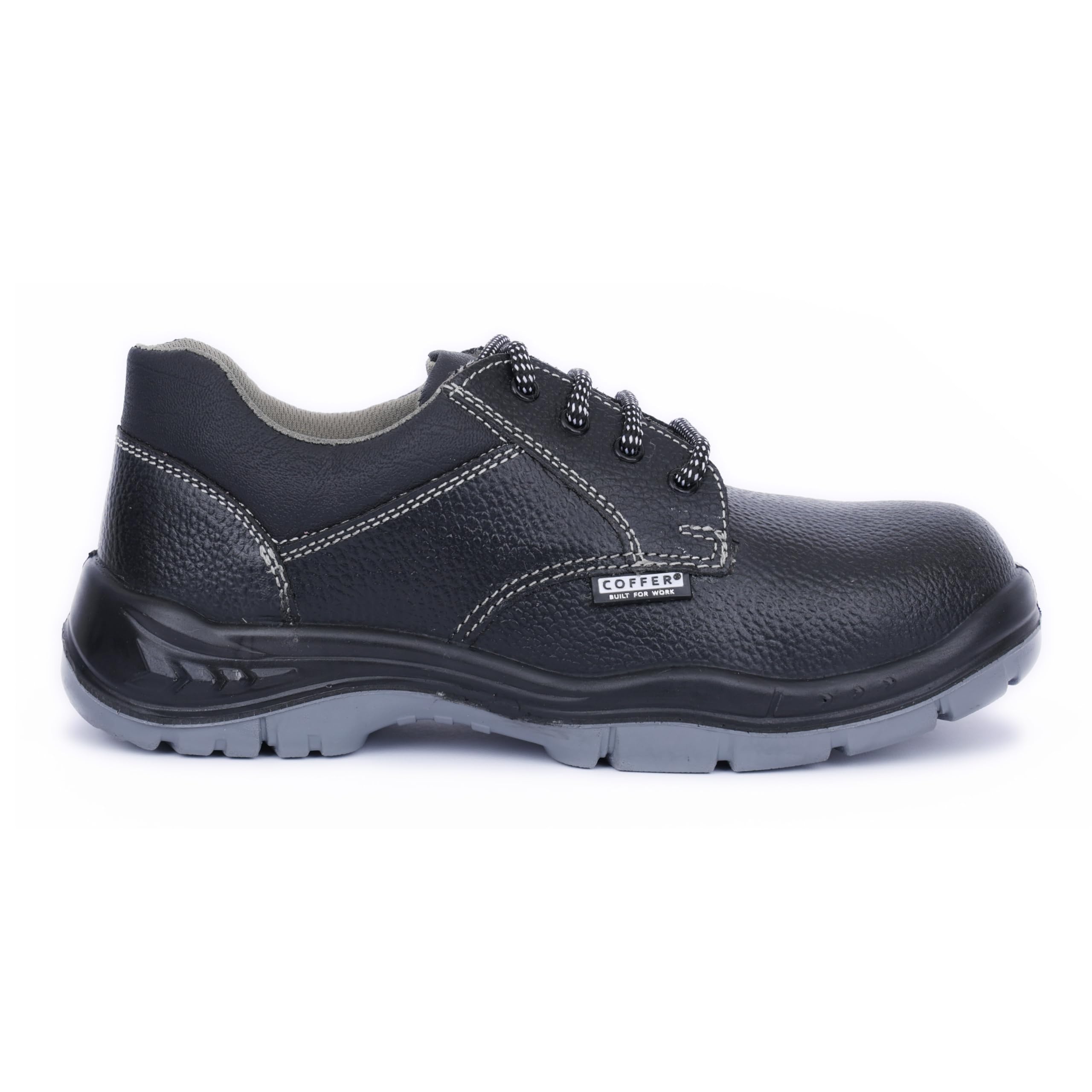 Coffer 1157 Steel Toe Safety Shoe | Leather Upper, PU Sole, Heat