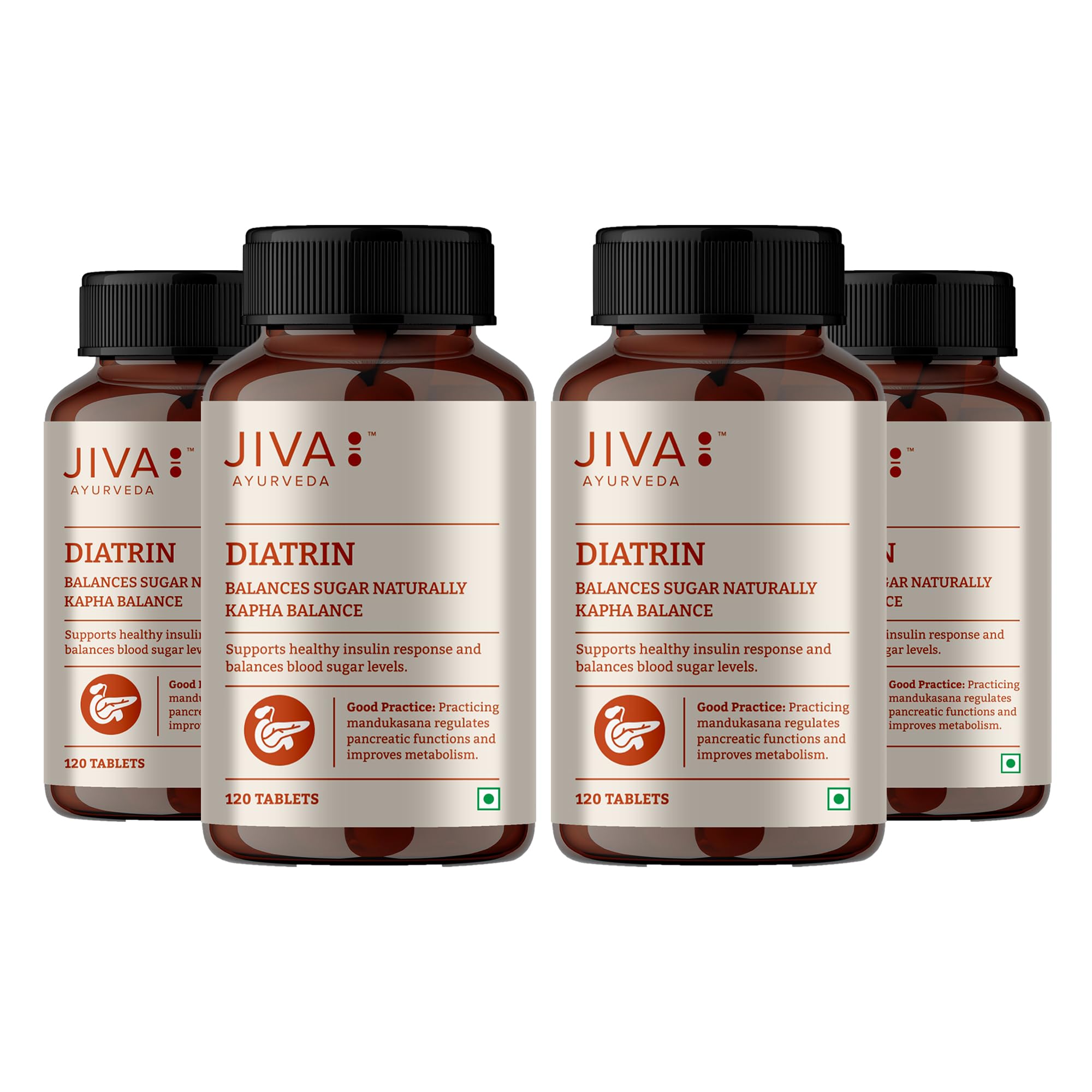 Jiva Diatrin Tablet - 120 Tablets | Pack of 4 |