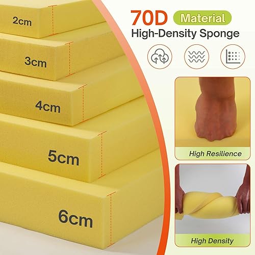 Miniatura 10 de RULAER Cojines de banco, cojín de banco de tamaño personalizado para muebles de interiorexterior, cojines de asiento de patio, cojín de banco de