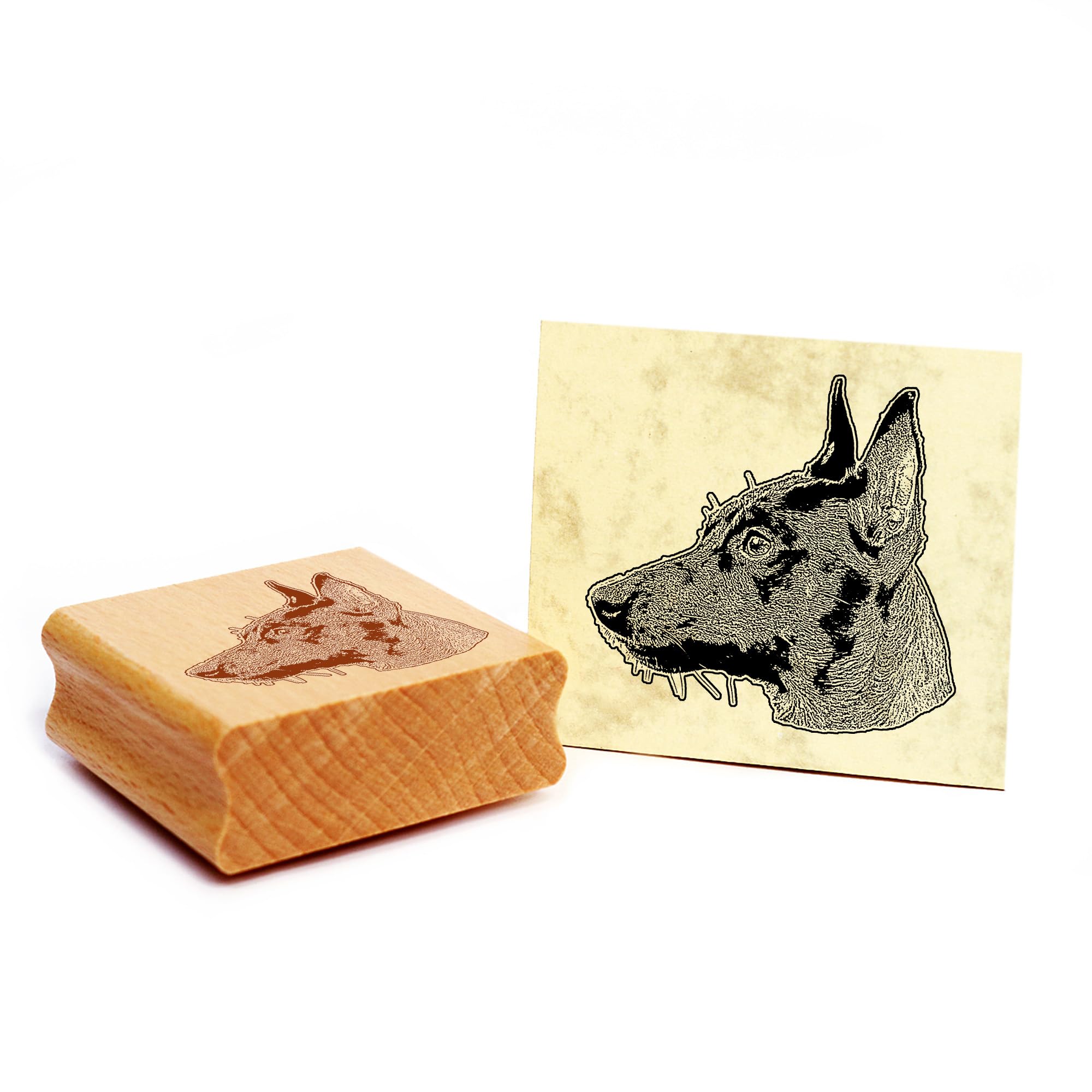 Dekolando Dog Wooden Stamp 48 x 46 mm — image 1