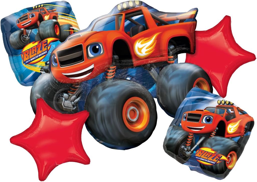 Blaze and the Monster Machine Balloon Bouquet Set Party Decoration for Kids