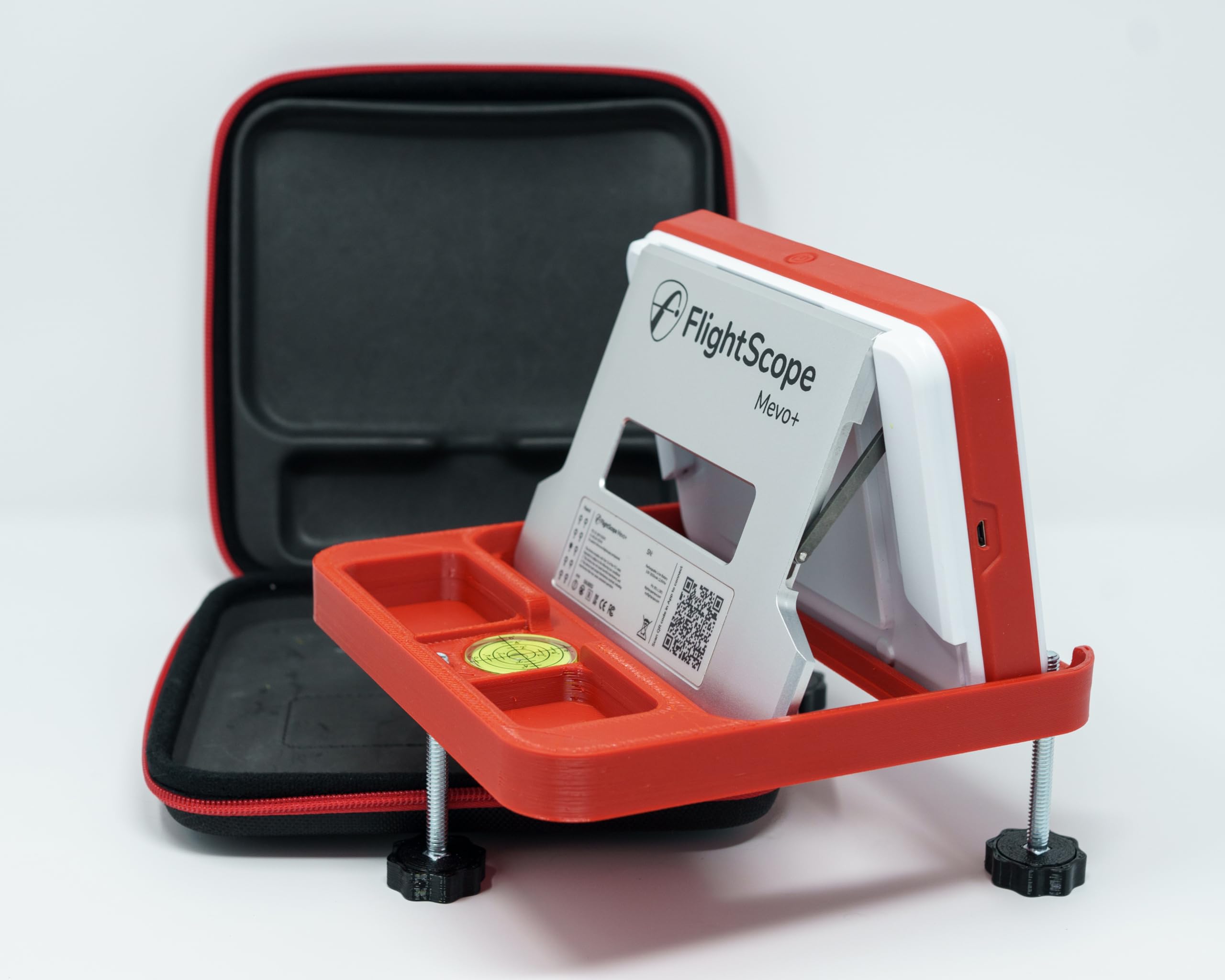 Portable Adjustable Alignment & Leveling Stand for Flightscope Mevo Plus (Mevo+) 2023 Edition - Fits Inside The Mevo Plus Case
