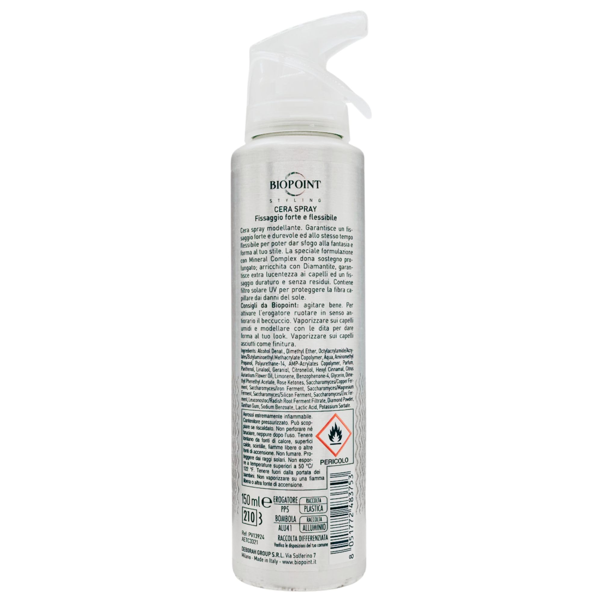 CERA SPRAY Creation Modellante, Fissaggio Forte e Flessibile. Speciale Formulazione Con Mineral Complex Che Dona Sostegno Prolungato, Arricchito Con Diamantite e Filtro UV 150ml (4 Spray)
