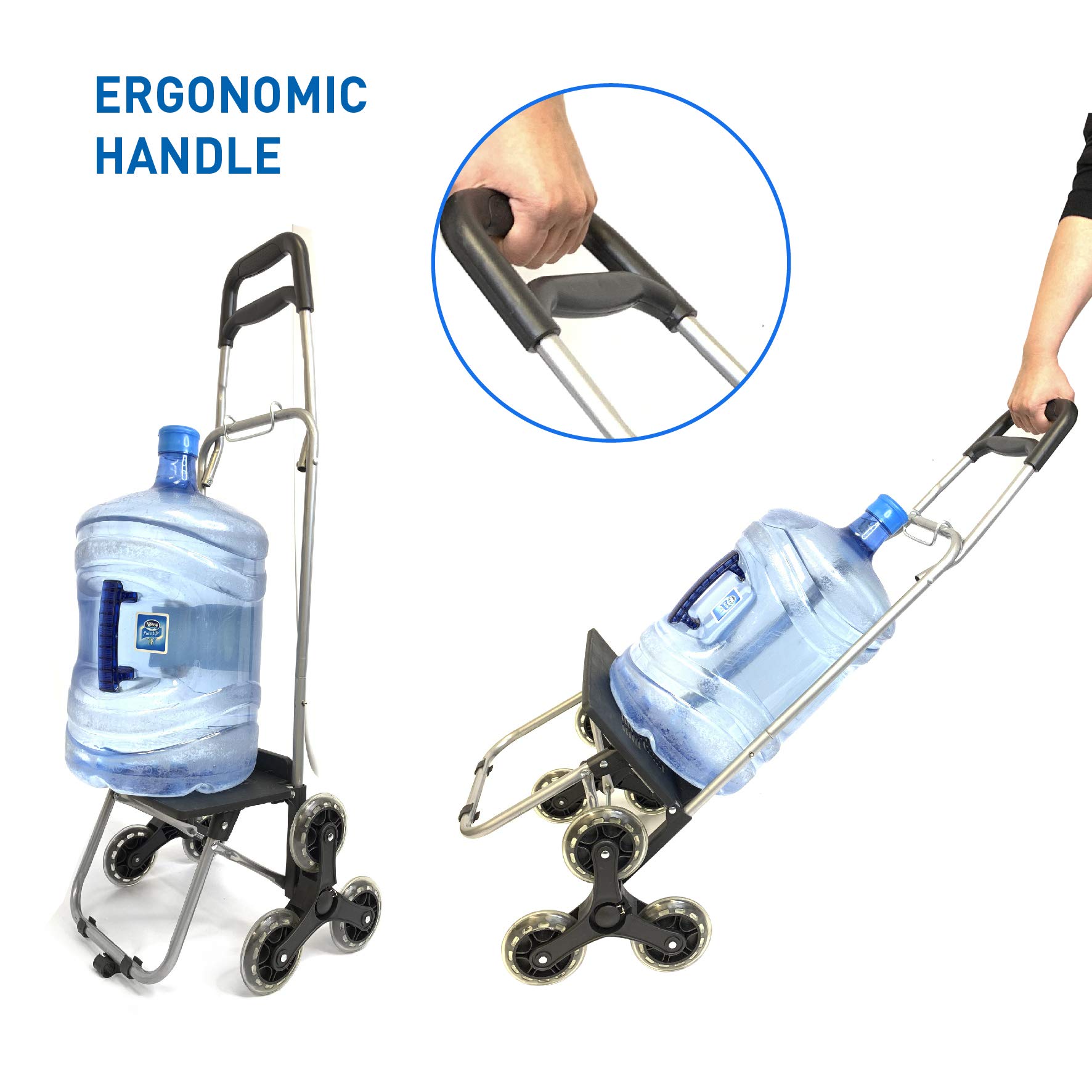 Buy Step Up Foldable Grocery Shopping Cart Dolly Stair Climber