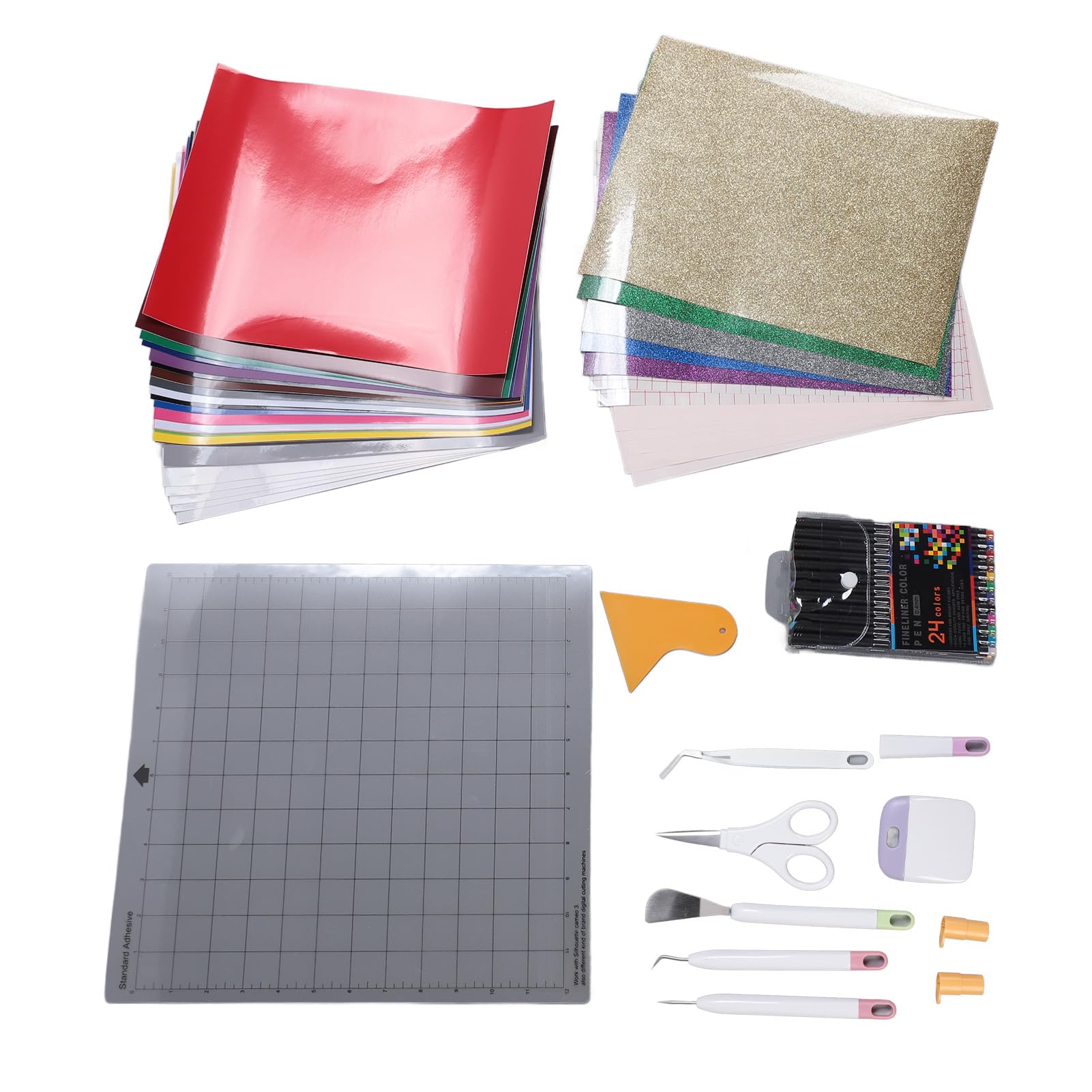Ycauty Kit de inicio de 72 piezas para Maker 3 y Explore Air: paquete completo de herramientas para máquinas de fabricación, herramientas de deshierbe para proyectos artesanales