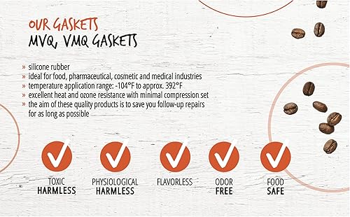 Miniatura 4 de Juego de juntas Válvula de drenaje Unidad de preparación compatible para máquinas de café Jura Krups Miele AEG Melitta Rotel