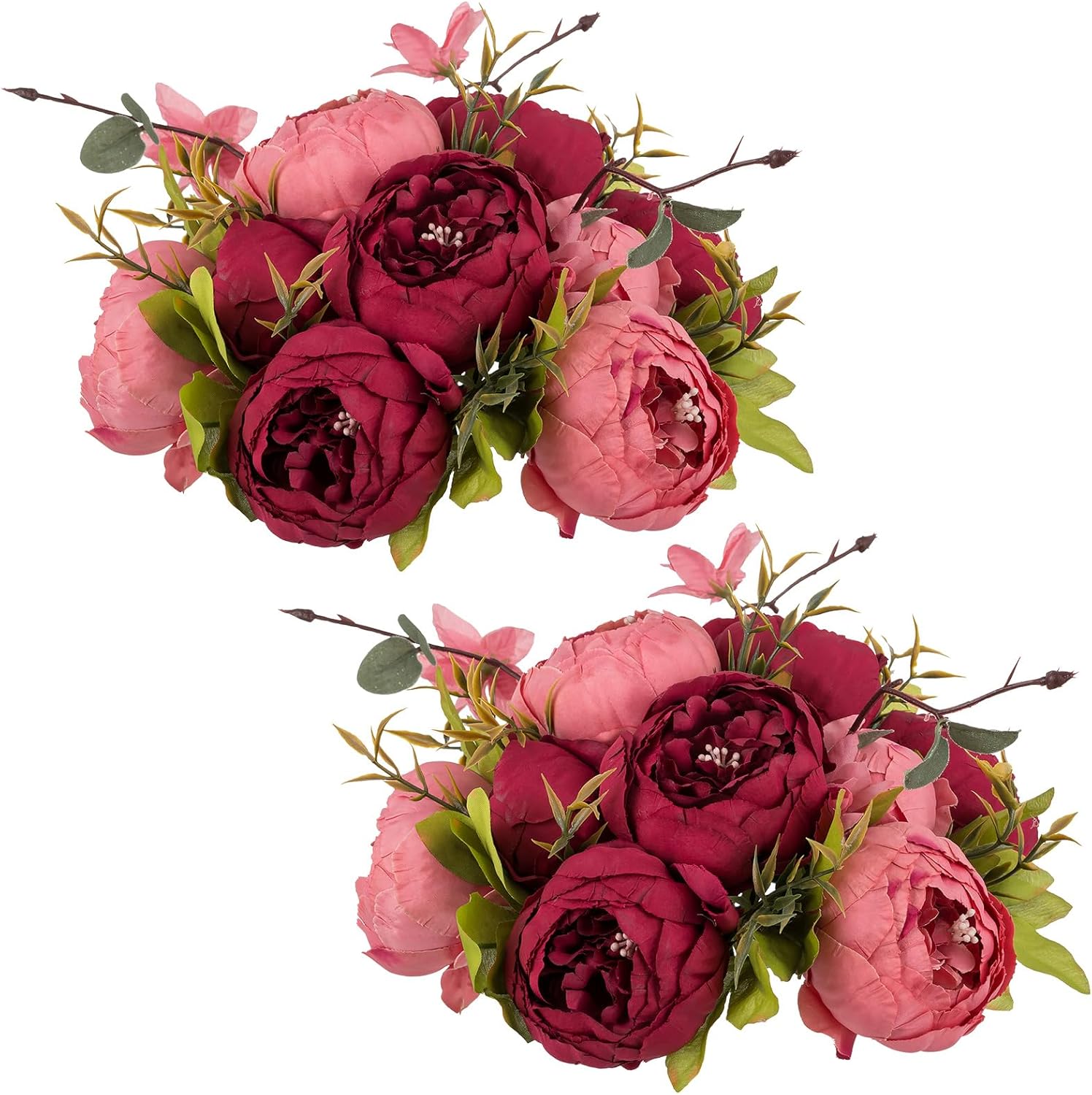 NUPTIO Flower Balls Flowers for Centerpieces 2 Pcs 9.4