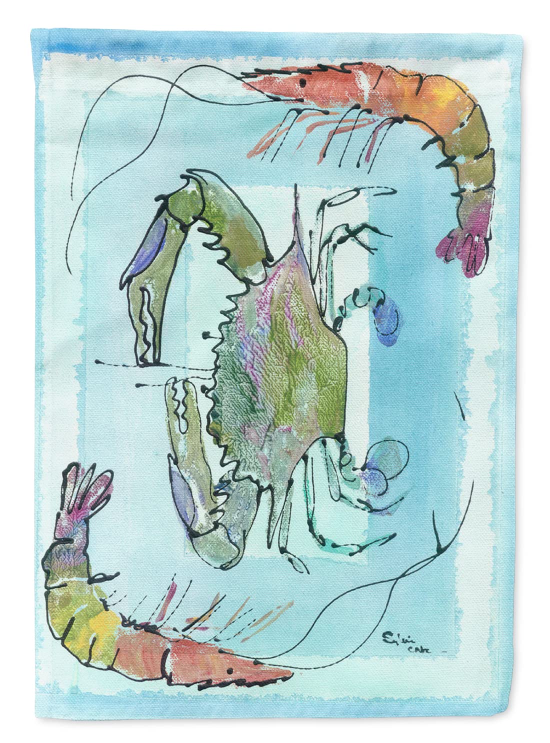 Drapeau de jardin crabe résistant décoloration pour extérieur coloré et durable
