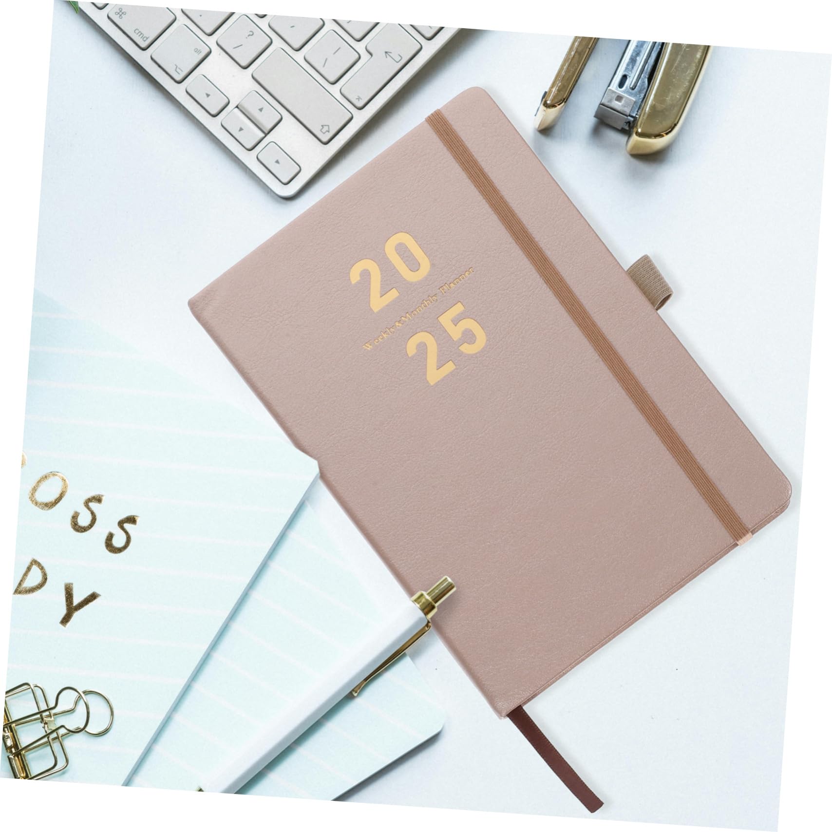 Agenda Settimanale Con Copertina Sintetica Planner Multifunzionale Per Scuola e Ufficio Notebook Con Spessa e Resistente All Inchiostro Accessorio Casa Pratico e Elegante