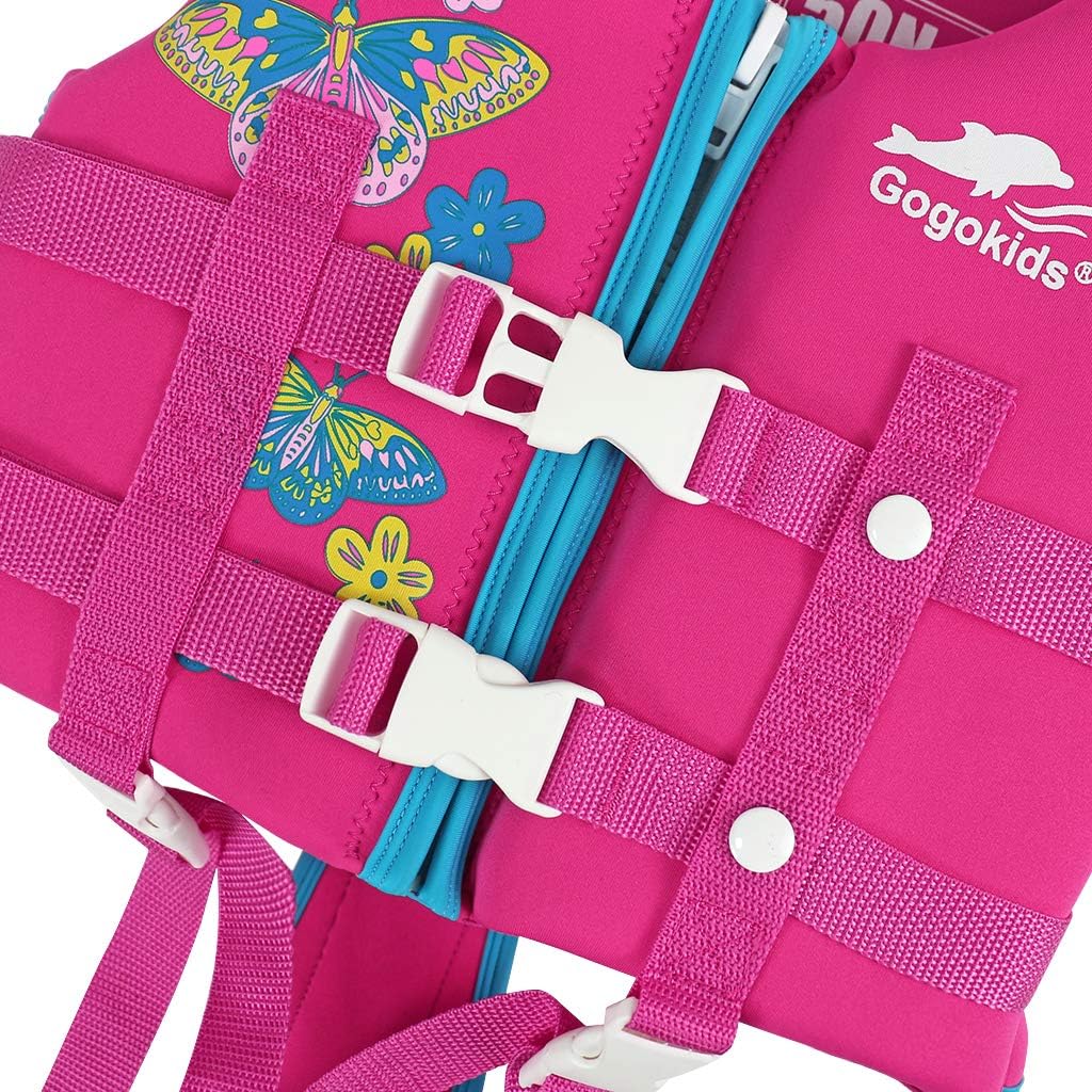 Gogokids Baby Life Jacket Kids Swim Vest Kids Pool Float with Adjustable Safety Strap, Swimming Pool Aid Floats for 2-9 Years Boys and Girls, Children Puddle/Beach, As A Jumper : Sports & Outdoors