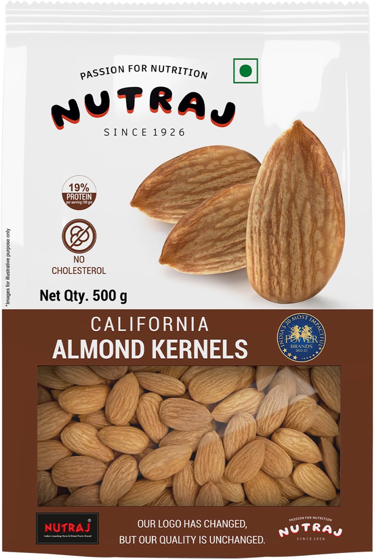 Nutraj California Almonds, 500g
