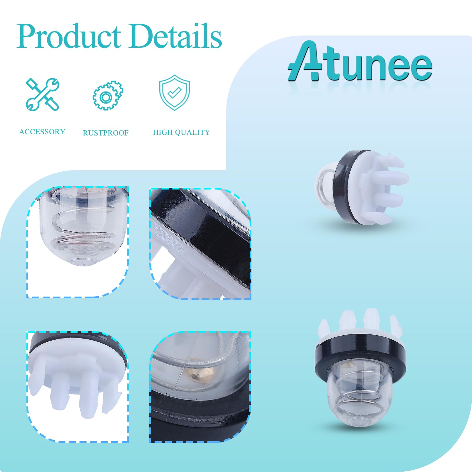 5 pièces Ampoule d'Amorce pour Stihl TS410 TS410Z TS420 TS420Z TS700 TS800 scie à béton Remplacer 42383506201