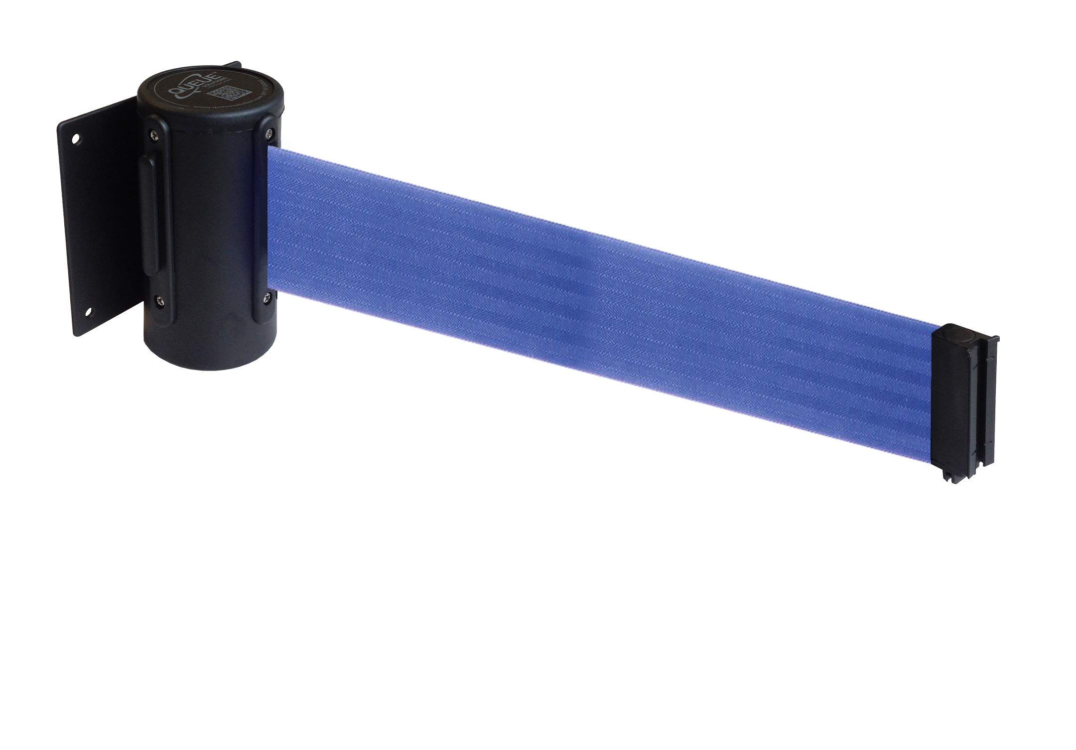 Wandhalterung inkl. Absperrband (Economy) - 2.3m/4.5m (2.3m, Schwarz/Blau)
