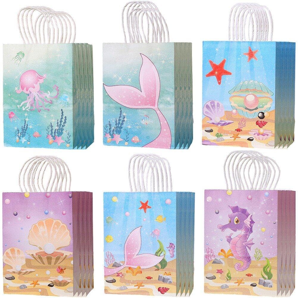 Sacs de fête en papier sirène pour petits cadeaux d'invités