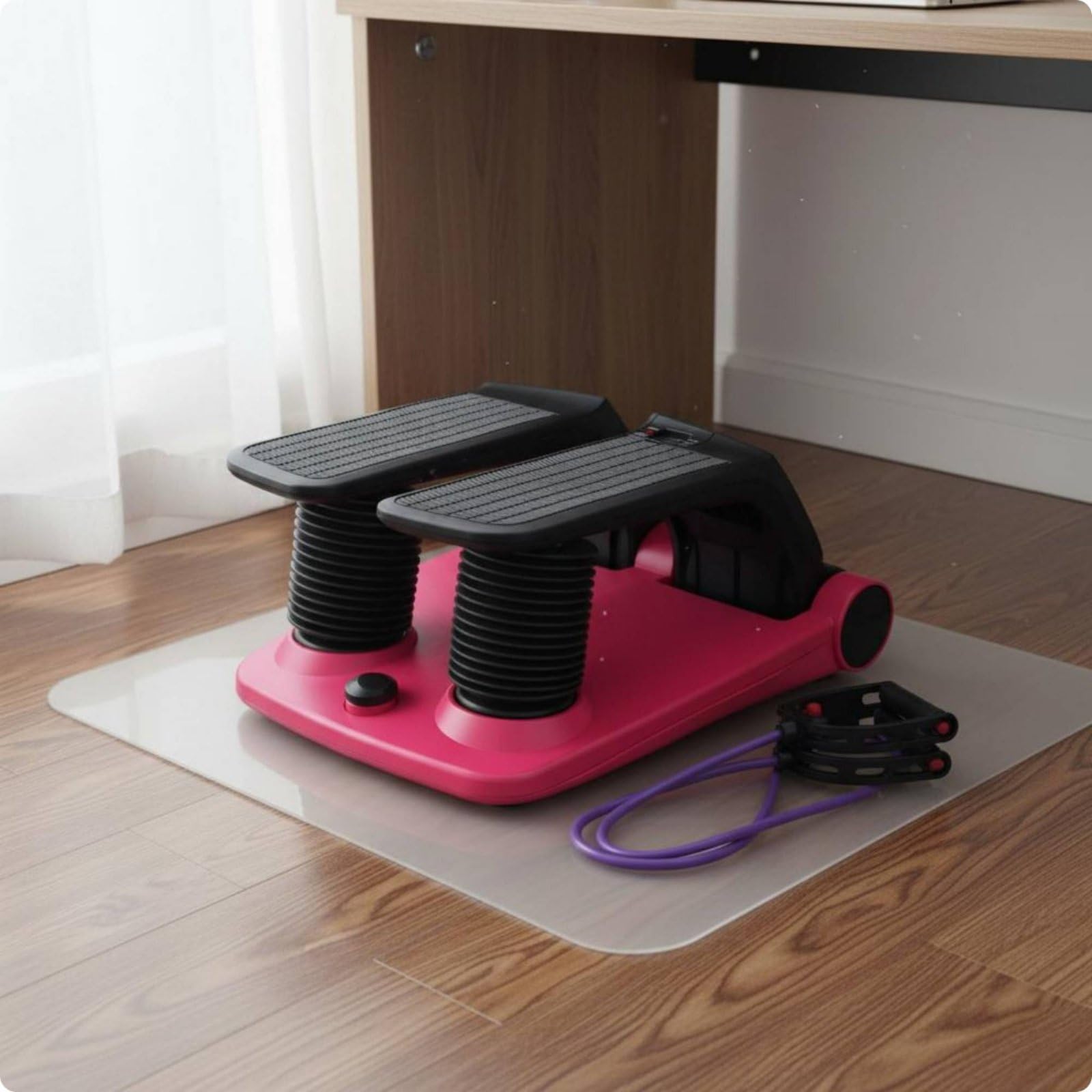 Qianly Stepper Oscillante Intensità Regolabile Portable Step Machine Domestico Preassemblato Macchina a Gradino