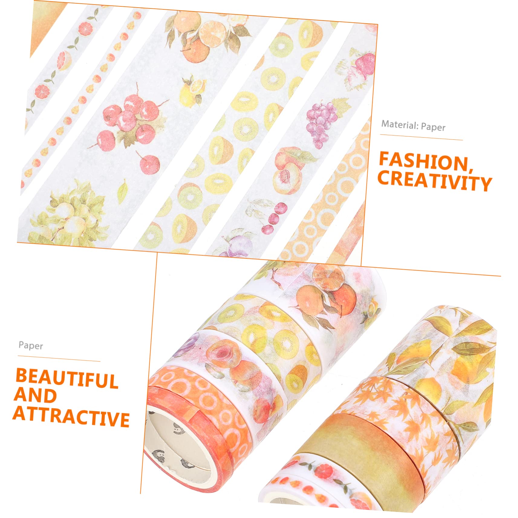 STOBOK 20 Nastro Adesivo Decorativo Washi Tape Design Elegante Per Scrapbooking e Portare Con Sé