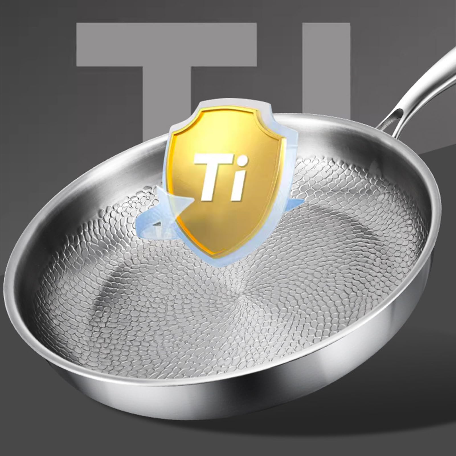 Antihaft- Vielseitige Kratzfeste | Sauteusendeckel zum Backen, Anbraten, Grillen, für Induktionskochfeld, Elektroherd, Camping, Outdoor-Kochen und Küche