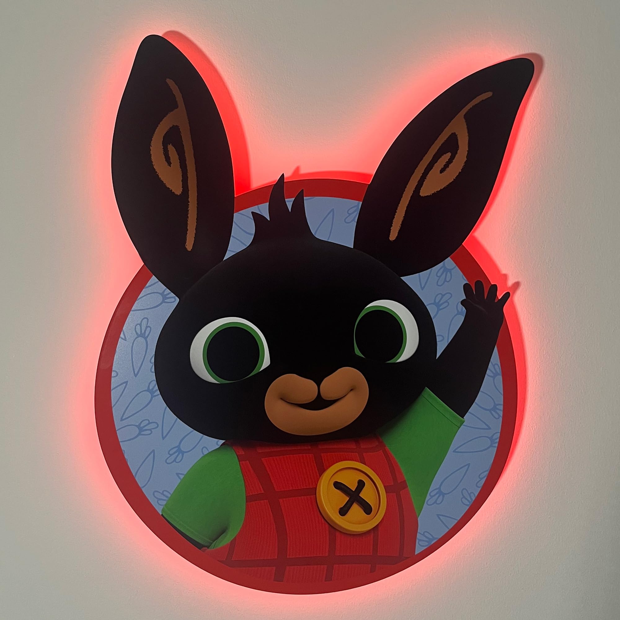 Themed Multicolour Bing Bunny Led Backlit Wallpop