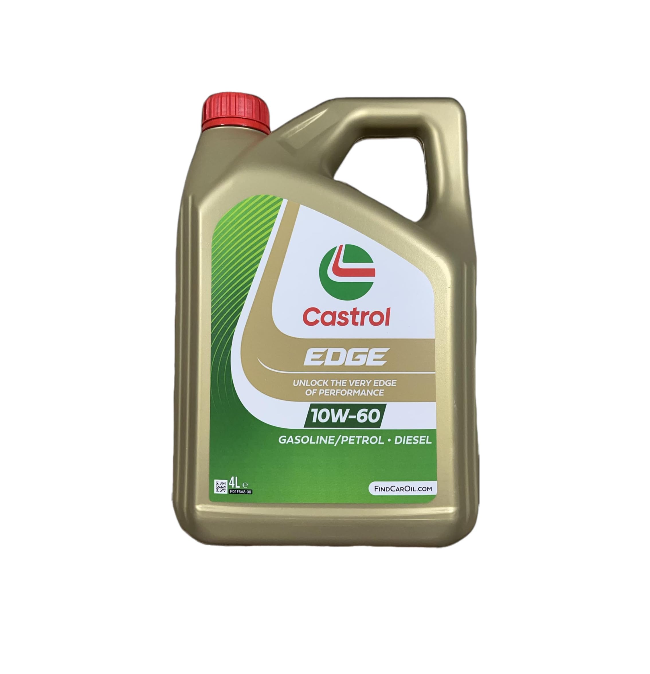 CASTROL Aceite de motor 10W-60 EDGE Aceite sintetico ACEA A3/B4 API SN API CF Titanium 4L Compatible con NISSAN Qashqai II J11, J11, SKODA Fabia II Combi 545, TOYOTA Yaris Hatchback P13, VW