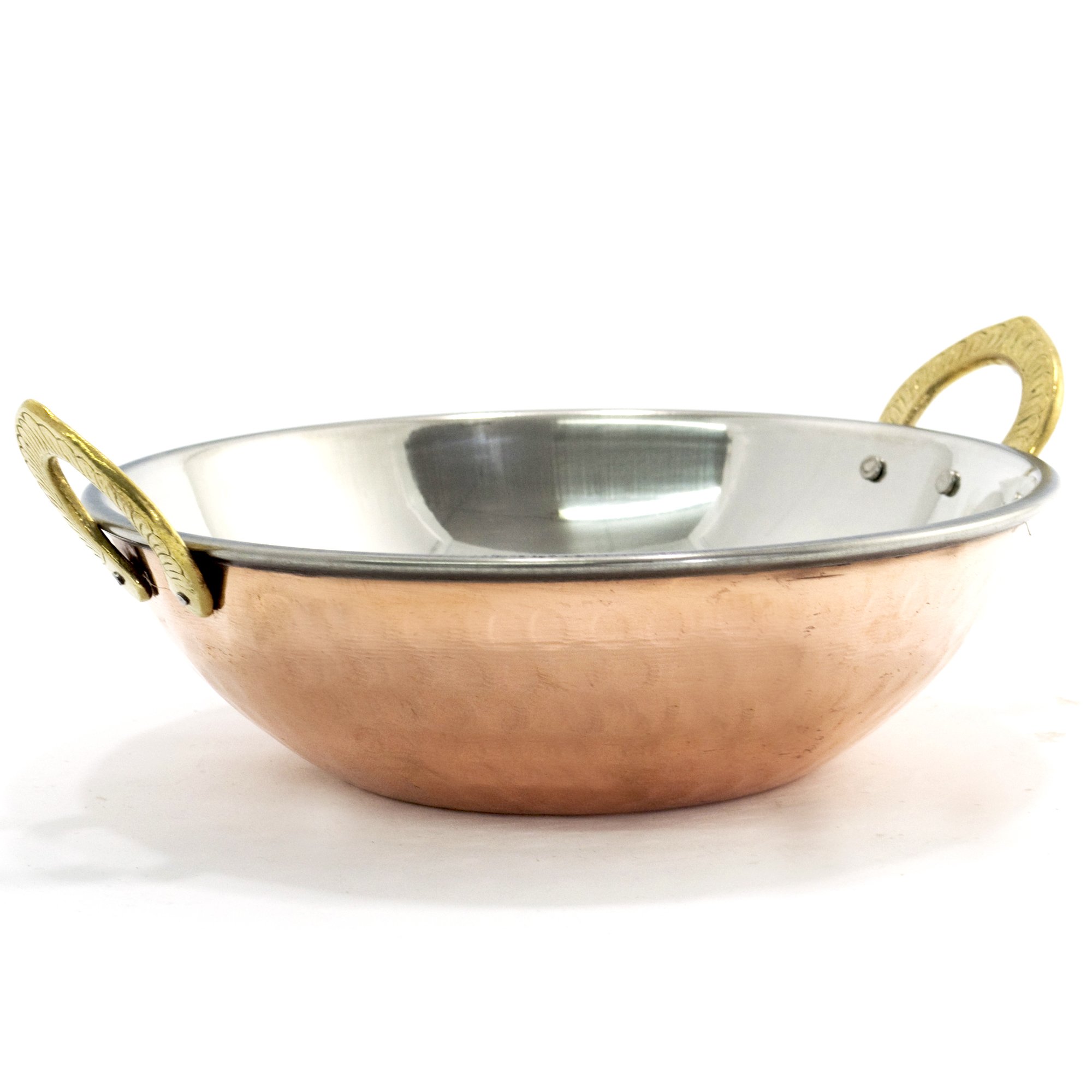 Hammered Copper Kadhai Serving Dish - Medium - 6 Inch 16 Oz