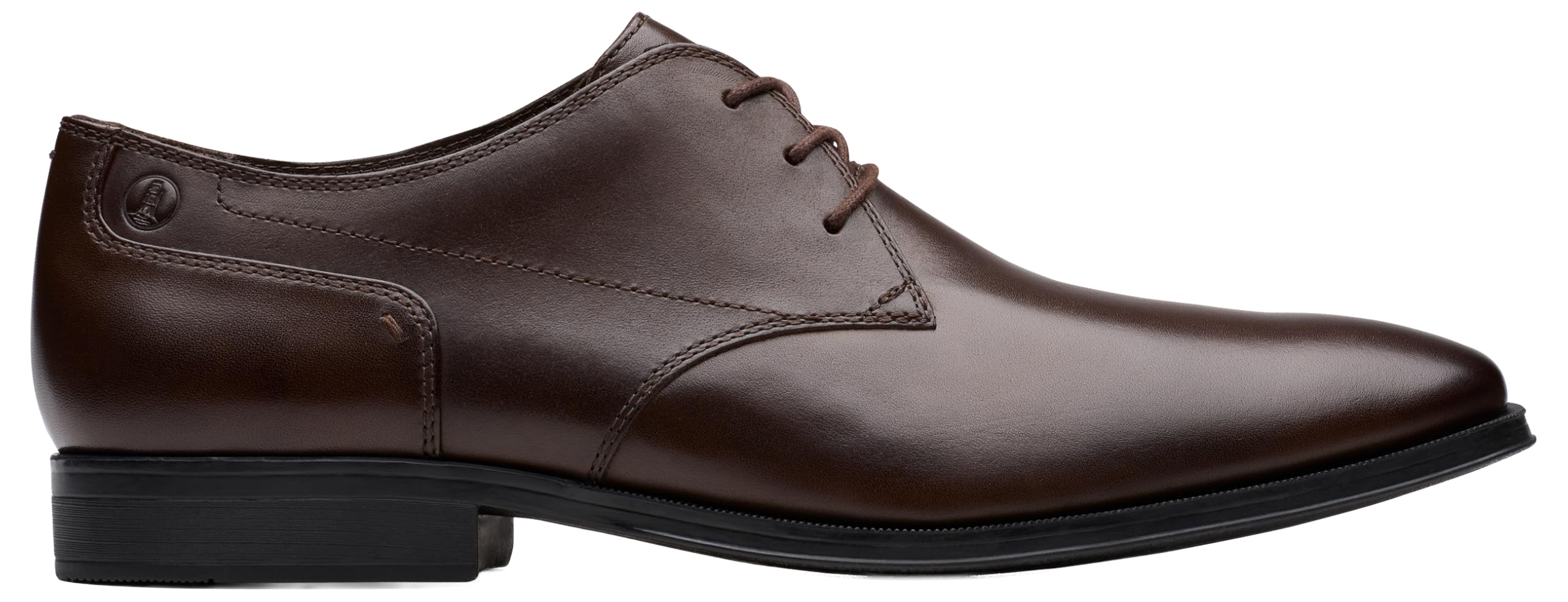 Clarks Men's Brown Paulton Lace Derby Shoes, Lace Up | Size: 7.5/Standard Fit