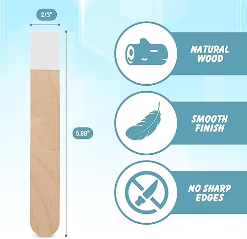 Vista 28 de Darice Palitos de paletas para manualidades, 4.5 pulgadas, 1000 piezas, 500 palitos de madera de colores arcoíris para manualidades, 500 palos