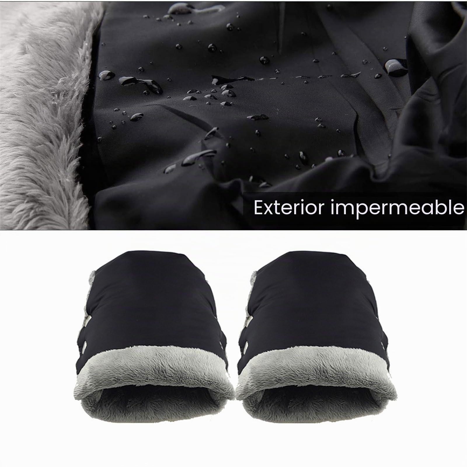 Manoplas de mano para cochecito, guantes a prueba de salpicaduras para clima frío