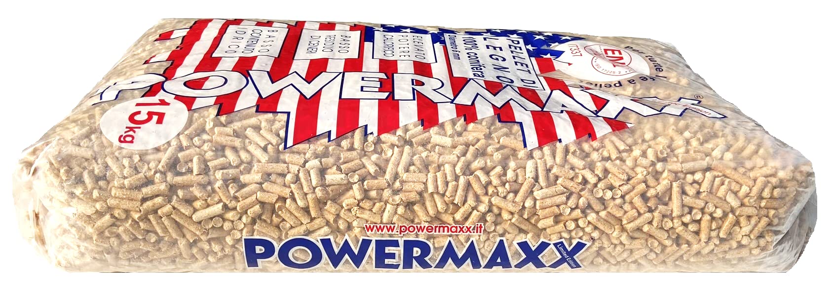 2 SACCHI x 15kg PELLET USA AMERICANINO DI CONIFERA PER STUFE E TERMOSTUFE A1