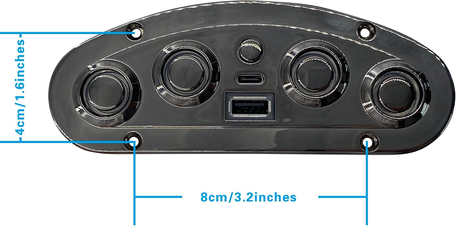 5 Button 5 Pin Switch Controller Model AC035-2MB-2UQ02(LSF) with Dual USB A C Ports for Power Recliner Lift Chair Electric Sofa Parts Hand Control Model MLSK35-G6 R (LSF) Replacement