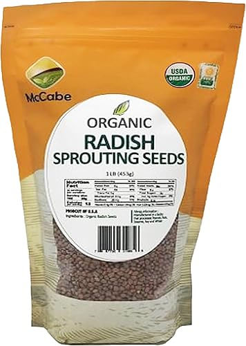 Miniatura 5 de McCabe Semillas orgánicas de brote de brócoli para microgreens - Semillas de brócoli orgánicas para germinar  Ricas en fibra y minerales
