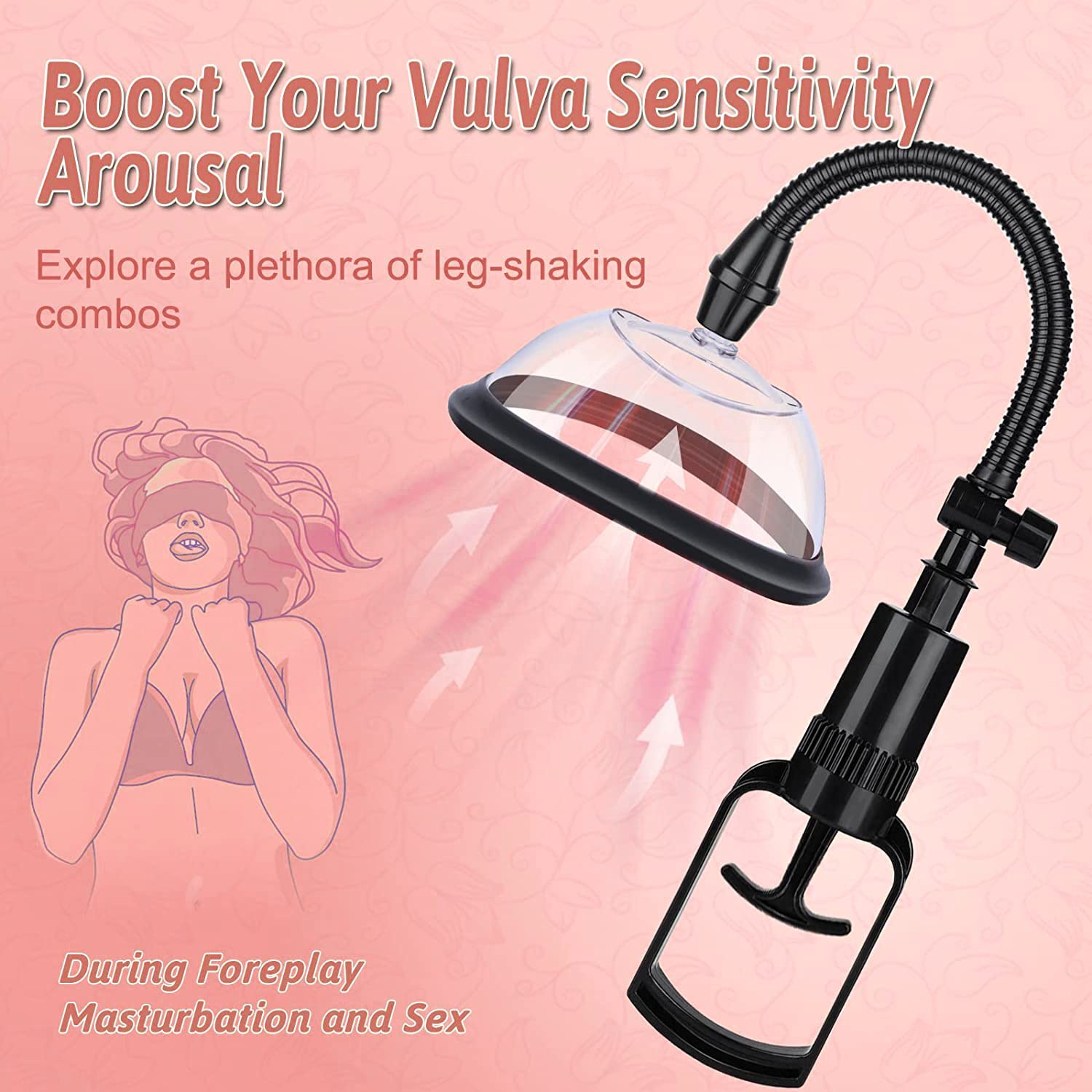 Pompe à Vide Manuelle pour Clitoris et Vagin - Stimulateur Féminin Intensifié, Plaisir Sexuel Accru, Aspiration Puissante, Sensibilité Augmentée, Outil de Plaisir pour Femmes