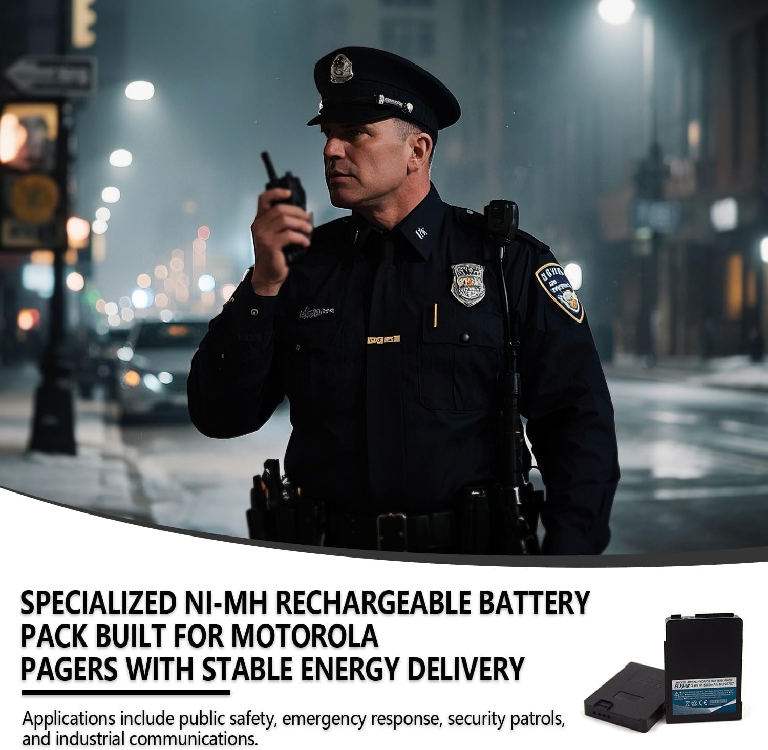 elxjar (2-Pack) 3.6V 500mAh Ni-MH Battery Replacement for Motorola Minitor 5 Minitor V RLN5707 RLN5707A Pager - Image 5