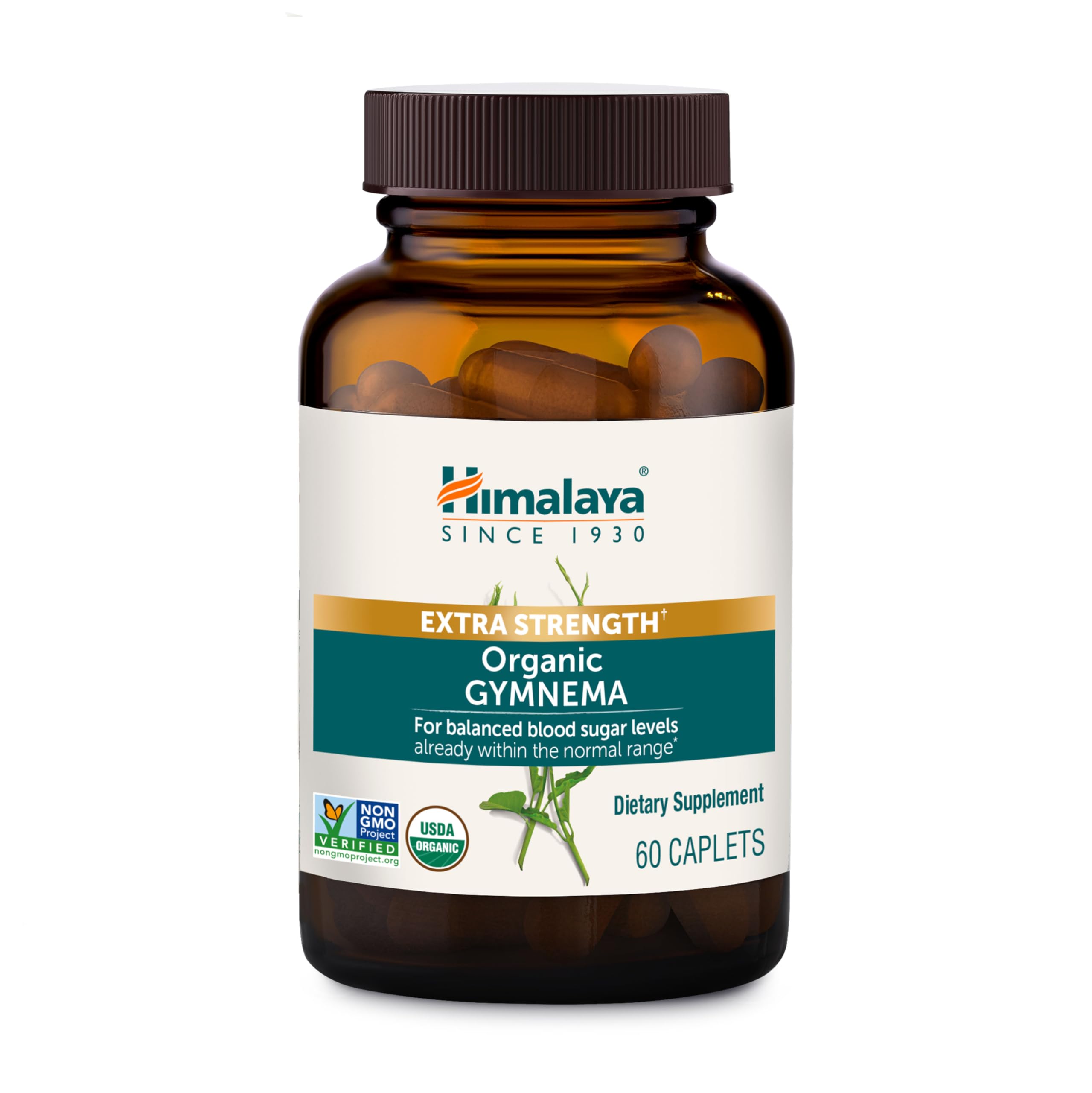 Himalaya Extra Strength USDA Organic Gymnema Sylvestre Extract, 1085 mg, 60