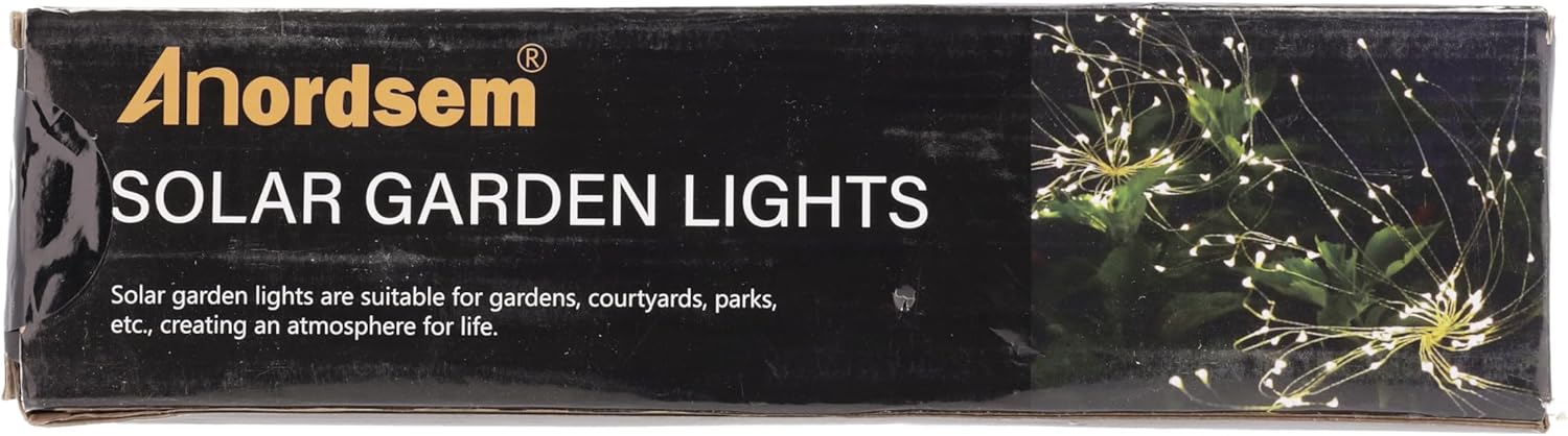 Anordsem Solar Lights Outdoor Garden: Firework Light Waterproof for Christmas Decorations Outside - Solar Powered Fairy Fireworks Stake Lamp for Pathway Patio Fence Yard Xmas Ornaments 11 71huBoNcOUL. AC SL1500