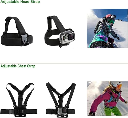 Miniatura 5 de Gurmoir Hero - Kit de accesorios para cámara GoPro Hero 12 11 10 9 negro, 2 baterías de 3 canales, estación de carga impermeable para cámara Go Pro