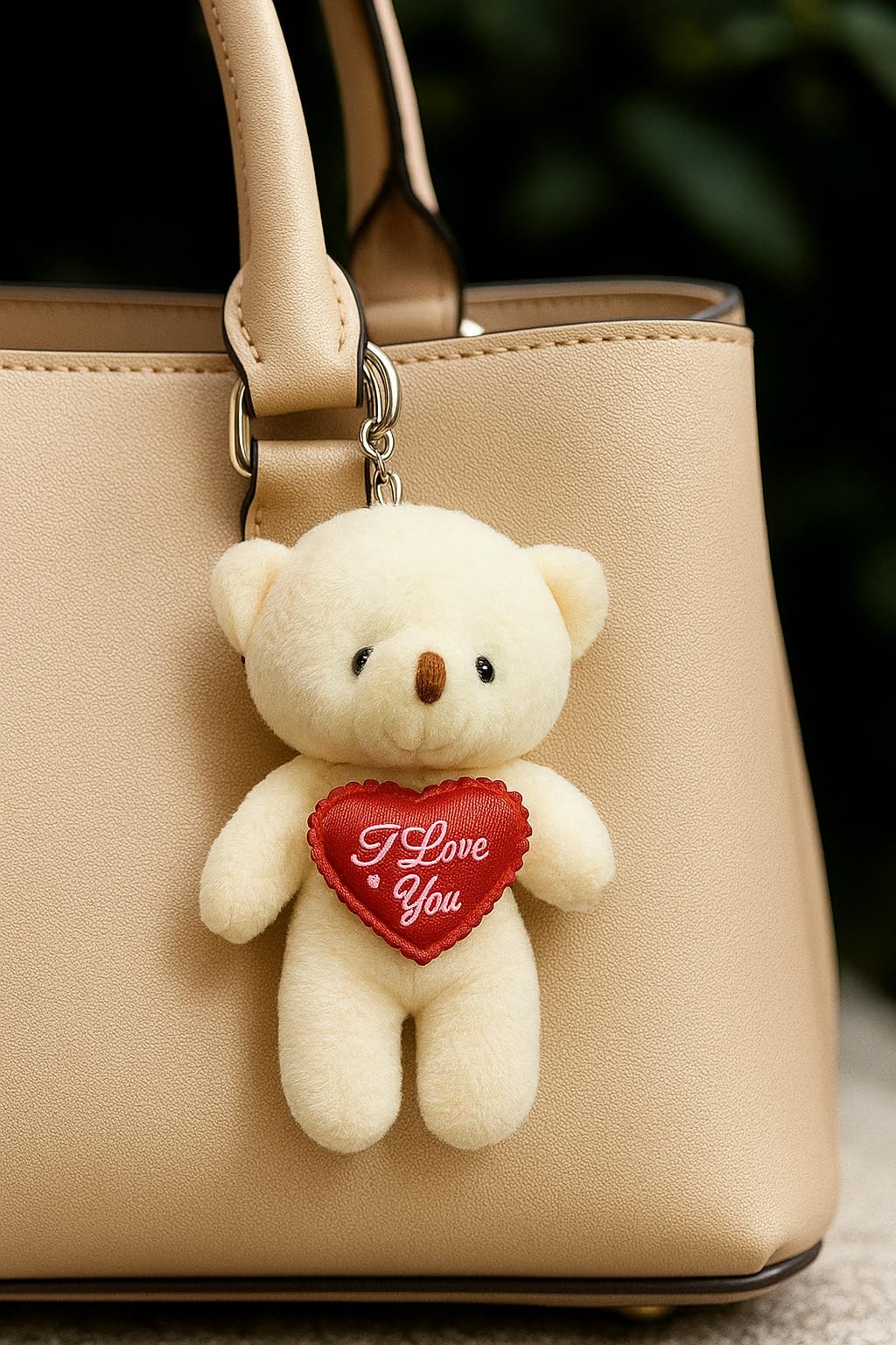 Cute Plush Small Teddy Bear with I Love You Heart Keychain, Soft Plush Stuffed Animals Toy for Kids, Girls, Car Bag Purse Backpack Handbags Pendants Keyring Gifts, Multicolors-picture-12