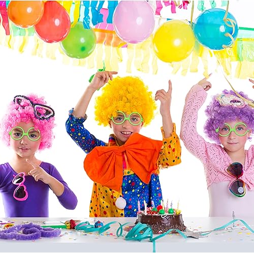 Miniatura 6 de Paquete de 24 lentes redondos verdes para fiestas del día de San Patricio, sin lentes para disfraz del día de San Patricio, accesorios de disfraces,