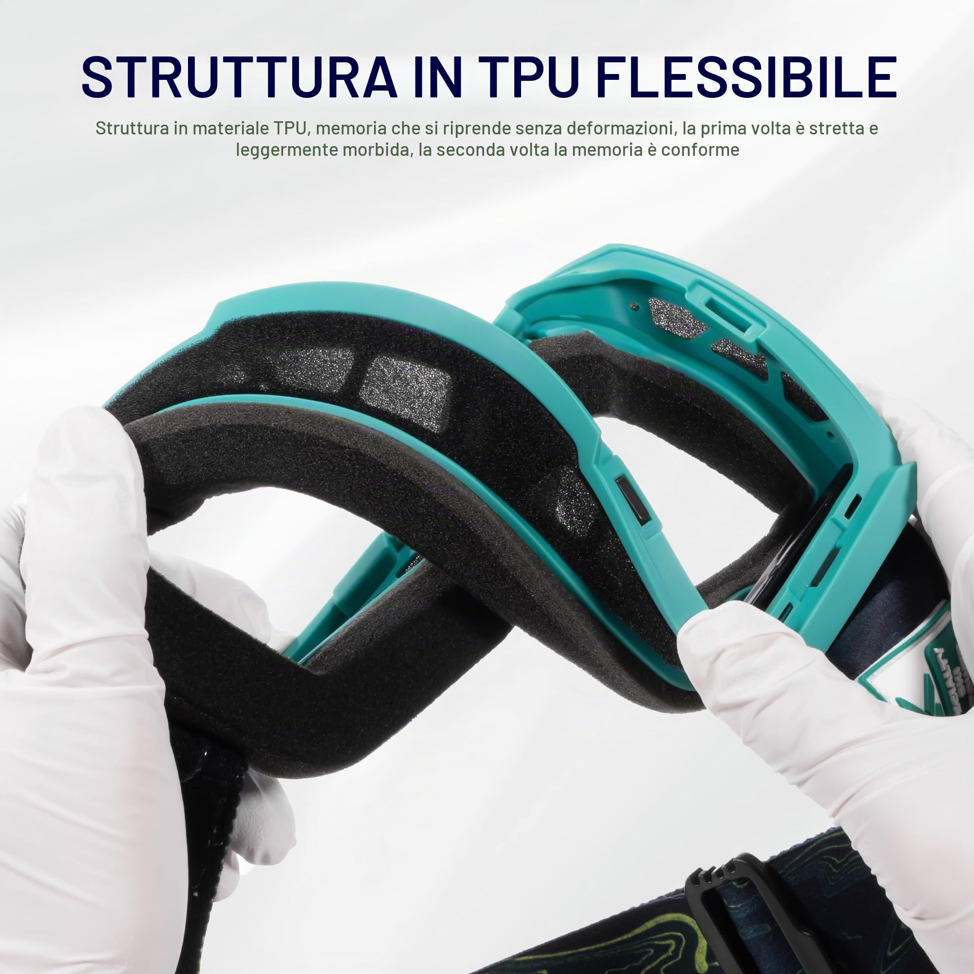 KAPVOE Maschera da Sci Fotocromatica con Lenti Magnetiche, Antifog, Protezione UV400, per Uomo, Donna e Giovani
